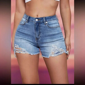 SHEIN stretch denim shorts size 6